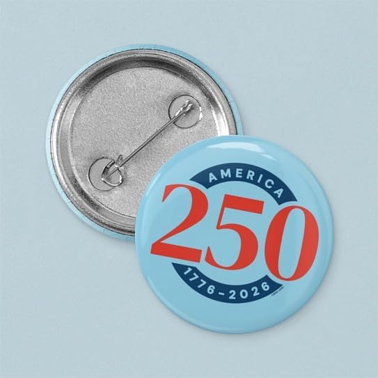 CafePress America250: 1776 2026 1" Round Mini Button Pin