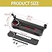 Grab Bar Tray Passenger Side Co-Pilot Handle Expansion Storage Tray Organizer Box Cup Holder Fit for Suzuki Jimny 2019-2025 Interior Accessories (Silver Ring)