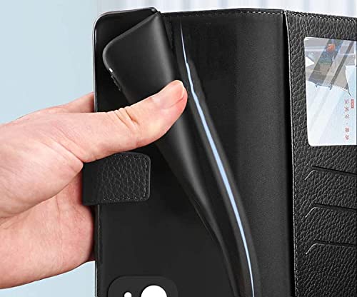 Funda iPhone 14 tipo libro marrón que evita caídas y sustituye tu billetera 5