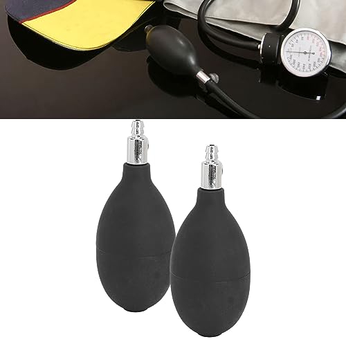 Blutdruck Latexbirne, Ersatz Inflation Glühbirne, 2 Stück Latex Blutdruckbirne Ersatz Inflations Blutdruckmessgerät Birnepumpe mit Luftablassventil zum manuellen Aufpumpen des Blutdruckmessgeräts