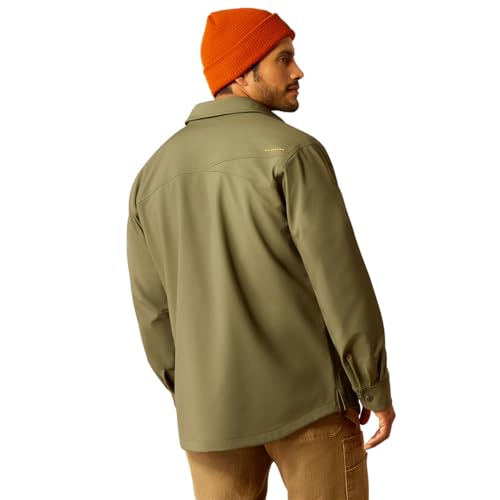 Image of ARIAT mens Rebar Classic Canvas Shirt Jacket