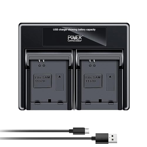 Samsung�Ή� �J�����p�o�b�e���[�[�d�� �c�ʁE�d���E���x�E�T�C�N�����\���Ή� - 8.4V�A600mAh USB dual charging:Samsung SLB-1137D�K�p �yPSE�F�؍ς݁z2026DX