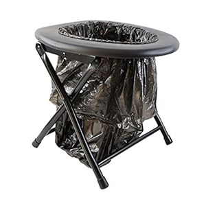 Keepa Outdoor Klappbare Campingtoilette mit Sitzhöhe 36 cm, belastbar bis 120 kg, ideal als Mobile Faltbare Toilette…