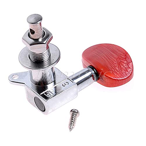 Guitar Parts Guitar Tuning Pegs Keys Tuners Machine 6 Right Inline or 3L3R Chrome Enclosed - (Color: 3L3R)