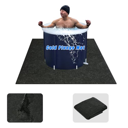 Ice Bath Mat, 50 x 70inch Cold Plunge Mat for Ice Bath Tub, Ice Bath Accessories Cold Punge Floor Mat for Ice Bath Tub Cold Plunge Accessories