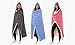 Posh Home Hooded Jersey Knit Reversible Sherpa Throw Blanket, 50