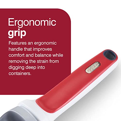Zyliss Right Scoop - Balanced Metal Ice Cream Scoop Set - Ergonomic Handle - Red #TOP2