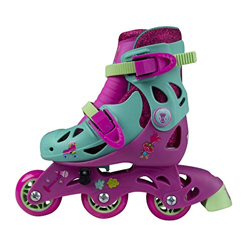 Playwheels Trolls Glitter Convertible 2-In-1 Skates, Junior Size 6-9 #TOP3