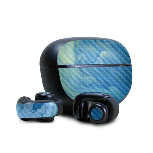 Image of Carbon Fiber Skin Compatible with Bose Ultra Open Earbuds - Visionary - Premium 3M Vinyl Protective Wrap Decal Cover - Easy to Apply | Crafted in The USA by MightySkins