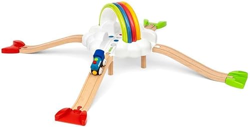 Miniatura 2 de Brio My First Railway Light Up Rainbow Set - Juguete de aprendizaje interactivo | Materiales certificados FSC | Diseño apto para niños | Seguridad