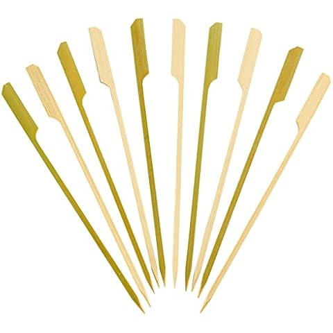 100 Count Bamboo Paddle Picks for Cocktails Cover