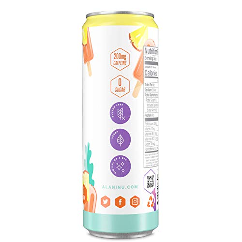 Alani Nu Sugar-Free Energy Drink, Pre-Workout Performance, Tropsicle, 12 Oz Cans (Pack Of 12) #TOP2