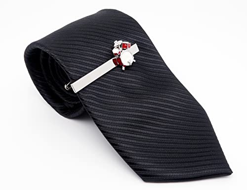 Jonwo Men Tie Clip Drum Kits Tie Bar For Gentleman Metal Silver Tone Regular Necktie Tie Bar Clip For Music Fans Anniversary (Drum Kit Tie Clip) #TOP3