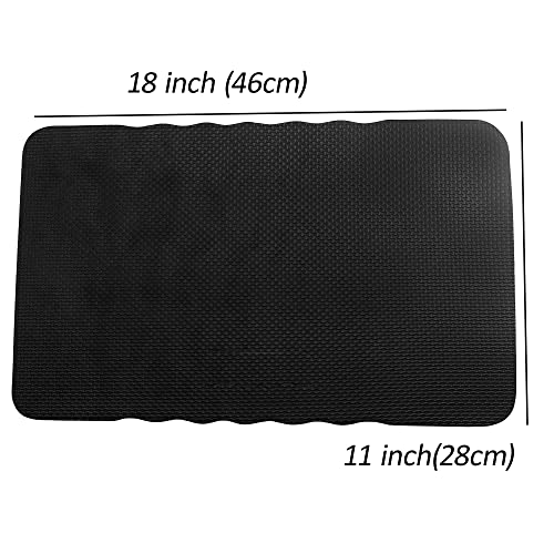 Aebderp 2Pcs Premium Thick Kneeling Pad，Knee Pads For Gardening 18X11 Inch Gardening Tools Outdoor Cushions,Gardening Gifts For Women&Baby Bath Essentials (Eva-Soft, Black) #TOP1