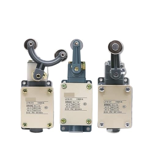 Interruptor de viaje LX19-111 con rodillo único y reinicio para parada de motor