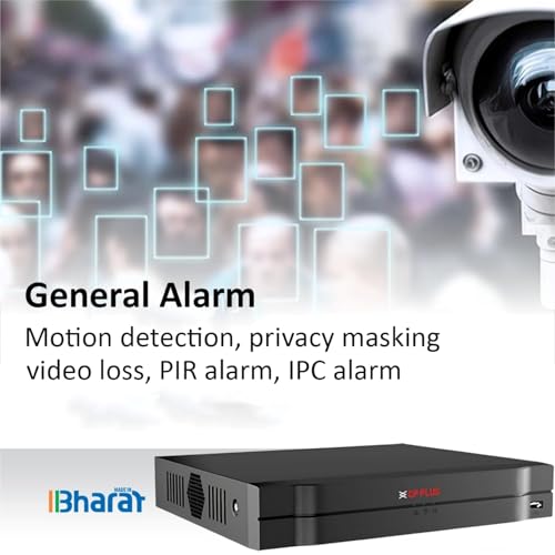 Image of CP Plus 8Ch. Network Video Recorder, Instastream /H.265 /Smart H.264+ Compression, Up to 8MP Resolution, Support 1 SATA HDDs up to 8TB Each, 2 USB Ports, Motion Detection [CP-UNR-108F1]