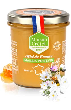 Maison Crétet | Miel du Marais Poitevin | Miel crémeux de France | Pot verre | 425g Cover