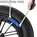 Y.A. LOTUS Tire Spoons 14.5IN, Steel Tire Changing Kit for Motorcycle Dirt Bike Lawn Tractor Bicycle and More, Include 3 Tire Removal Tool, 3 Rim Protector, 1 Valve Tool, 6 Valve Cores
