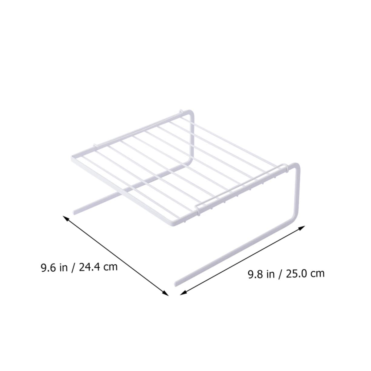 PRETYZOOM Estante Organizador de Cocina de 2 Capas de Hierro Blanco