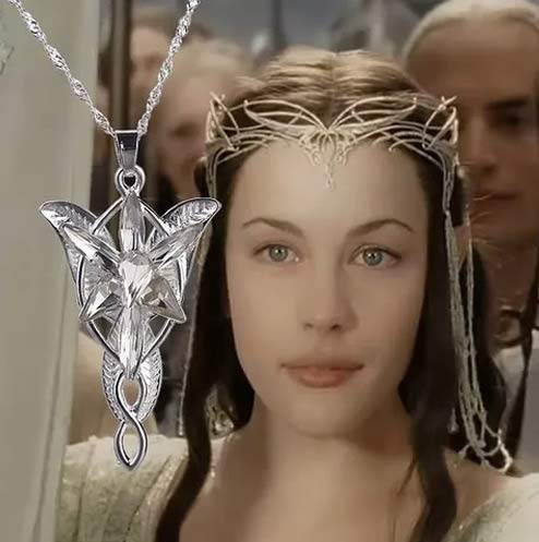 Colar Cordão Pingente Arwen Estrela Vespertina Senhor Dos Anéis