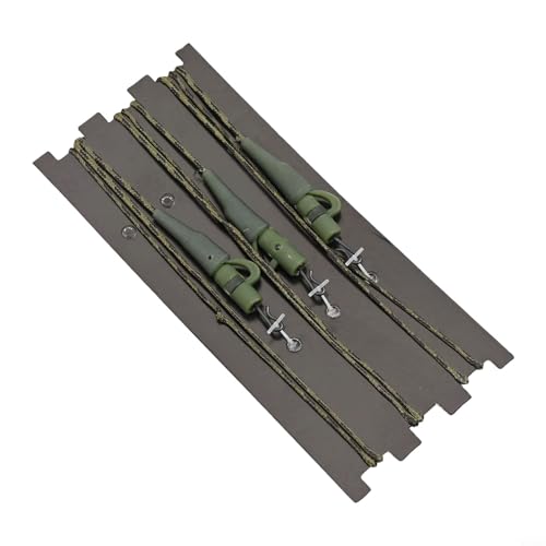 3 Pack Líderes de Pesca Heli Kable para Carpa Tipo A