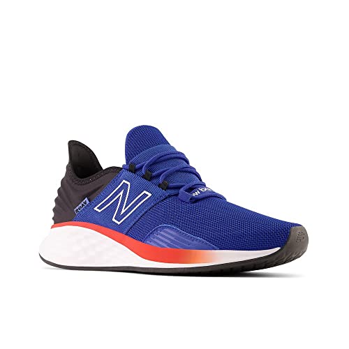 New Balance Men's Fresh Foam Roav V1 Running Shoe, Team Royal/Neo Flame/Black, 10