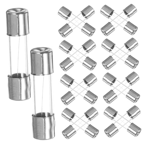 Set práctico de 100 fusibles de tubo de vidrio con portafusibles de alta tensión para circuito con diseño transparente para monitoreo fácil miniatura 1