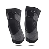 itshe Swellsock Knee Flexwrap 1 Pair, Swell Sock Knee Flex-Wrap, Swell-Sock Knee Brace Wrap - Best Knee Brace, Adjustable 3d High Elastic Click Rain Knee Compression Sleeve (M, Black)