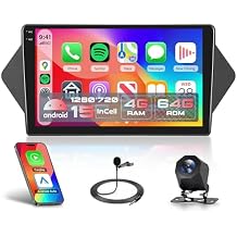 Rimoody 4G+64G Car Stereo for Honda Acura MDX 2007-2013 Wireless CarPlay Android Auto, Android 15 Car Radio 9 in-Cell Touch Screen/GPS/Bluetooth 5.0/FM RDS/EQ/Wi-Fi/Mirror Link, AHD Rear Camera
