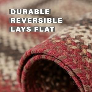 Homespice Chester Red Braided Rugs 27x45 Oval Country Style Rugs for Your Home Homespice Chester Red Braided Rugs 27×45 Oval Country Style Rugs for Your Home