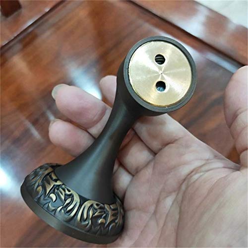 Tope de puerta magnético de cobre con tornillos para soporte de suelo 4