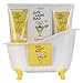 Produktbild Accentra Badeset NIC AND THE BEE / coole Sprüche & süßes Design / Wellness Geschenk Badeset: Duschgel, Body-Lotion, Badesalz & Badeschwamm / super Geschenkset für Frauen & Männer / Duft Zitrone