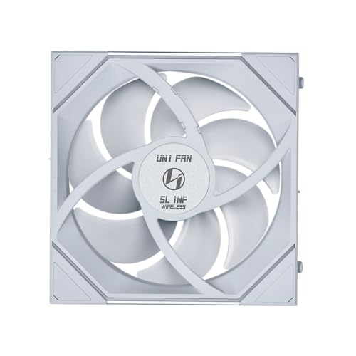 Image of Lian Li UNI Fan SL-Infinity Wireless 140-Single Pack (Reverse Blade)-2.4 GHz Wireless Signal Control-ARGB Fan- Infinity Mirror -Daisy-Chain Design- Without Controller - White (14RSLIN1W1W)