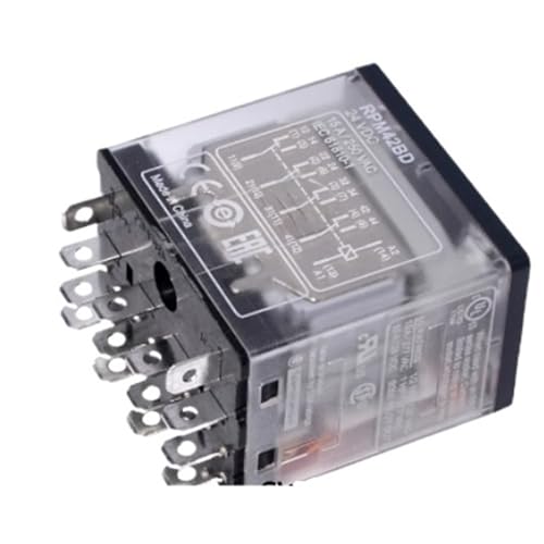 Relais industriel RPM42F7 120VAC avec socle RPZF4 et indicateur LED