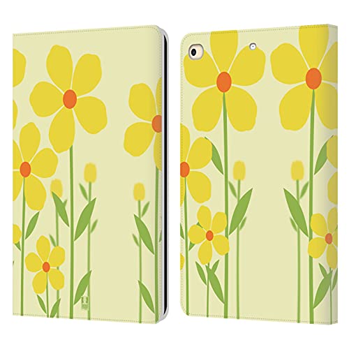 Étui portefeuille iPad 9.7 protection intégrale antichoc motif Fleurs Romantiques cuir