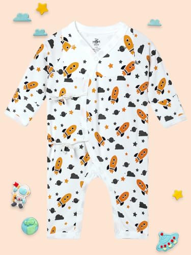 Image of The Mom Store Baby Romper Jabla Style For Boys And Girls | Cotton | Soft Infant Bodysuit | Trendy Stylish Sleepwear For Newborn Baby | Printed | Unisex Comfortable Everyday Baby Wear