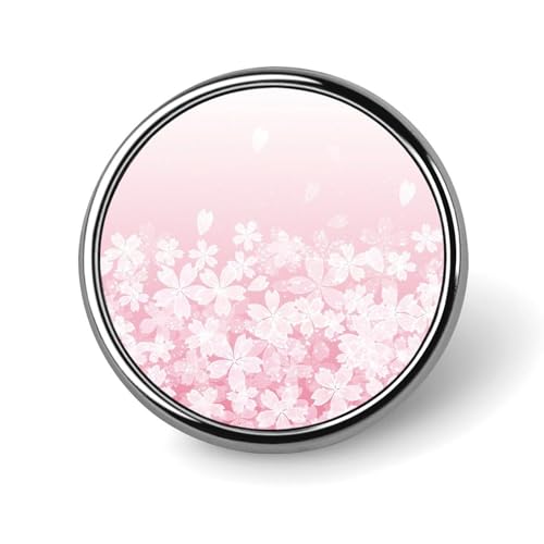 バッジ 円形 徽章 春 さくら 桜柄 サクラ 和柄 和風 缶バッジ 胸章 ピンバッチ ボタンブローチ 25mm おしゃれ ネクタイピン コレクション バッグ飾 帽子 胸飾り かばん掛け 工芸品 取付簡単 男女兼用 プレゼント