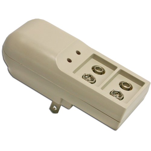 9V Battery Charger, 2 Bay, 9 volt - 1 ea