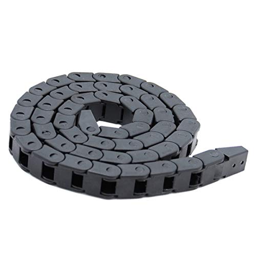 10X10mm 1M Black Plastic Flexible Drag Chain Plastic Towline Drag Chain Cable Carrier for 3D Printer
