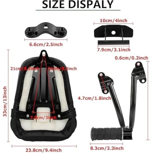 Asiento de pasajero para VN650 Vulcan S 650 con estriberas traseras 6