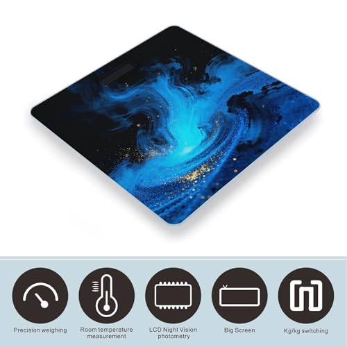 Báscula digital de baño BTCOWZRV con pantalla LCD miniatura 3