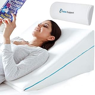Relax Support RS6 Wedge Pillow Whole Memory Foam 3-in-1 Technology Large Adjustable Bed