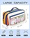 XUGUXA Cute Pencil Case for Kids, Colorful Boys Pencil Pouch with Handle, Soft Zipper Crayon Box for School Supplies Organizer (Blue Yellow)