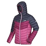 Regatta Harrock - Chaqueta acolchada ligera para mujer, Seal Grey/Amaranth Haze, 36