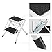 XHTLLO Folding ladder, Anti Slip Little Huge 2 Tread Securety Step Ladder Folding Step Stools With Tool Tray White