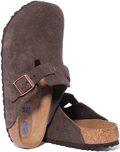 Image of Birkenstock Boston SFB, Men's Clogs, Brown (Marron Mocca Marron Mocca), 8 UK (42 EU)