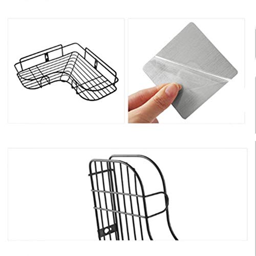 Étagère de salle de bain multifonctions support de rangement mural - 7