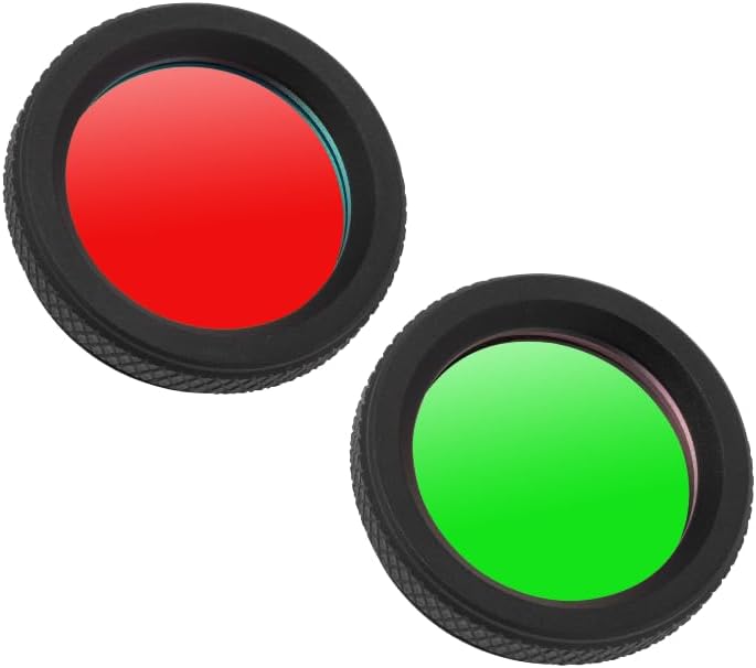 Hunting Light Filters, Red and Green Twist-On Filters, Predator Hunting Accessories for Z-Bolt Blazer LEP Light Head