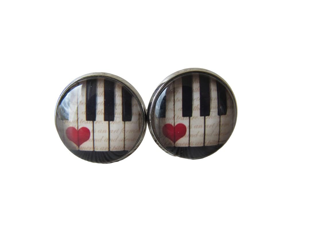 Piano Cufflinks Keyboard Cuff Links Music Wedding CL25