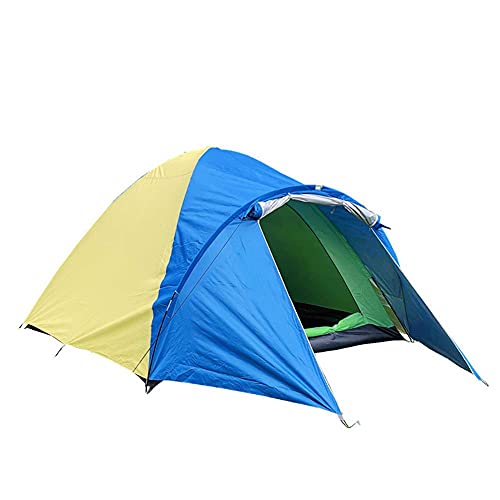Carpa domo impermeable para camping 3-4 personas naranja miniatura 1